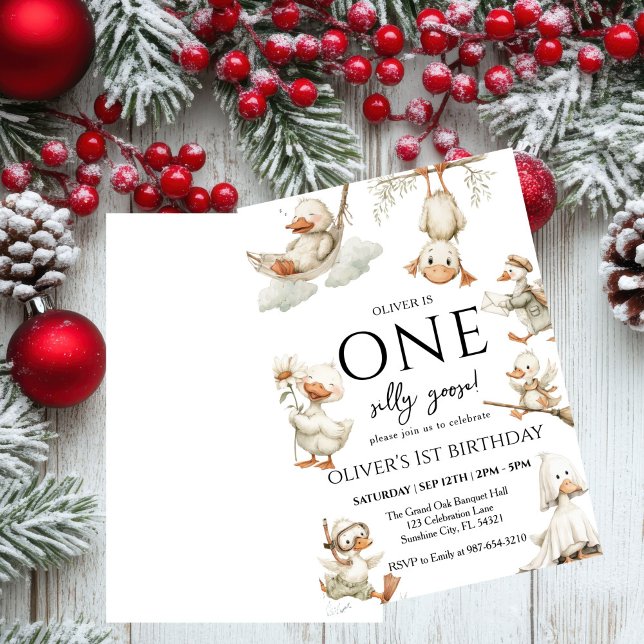 Convite Ganso Bobo giro, Bobo ganso 1 rua (Criador carregado)