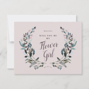 Convite Garden Crest Floral Maure Roxo Garota