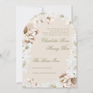 Convite Garden Party Floral Wedding Invitation