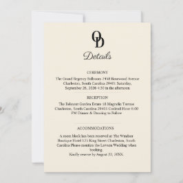 Convite Garden Romantic Pastel Floral Wedding Details 