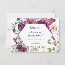 Convite Garden Splash Be My Bridesmaid