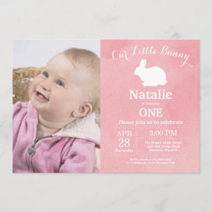 Convite Garota Coelhinha de Aniversário Páscoa Ovo 1 rua