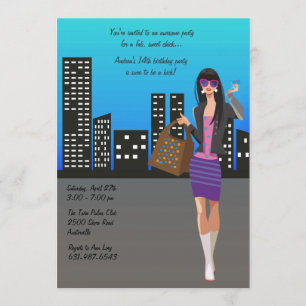 Convite Garota Compras