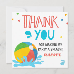 Convite Garota de Aniversário da Festa piscina