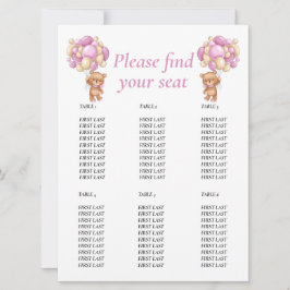 Convite Garota de Aniversário do Ursinho