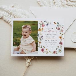 Convite Garota de Flor Selvagem de Borboleta CAMILLA Prime