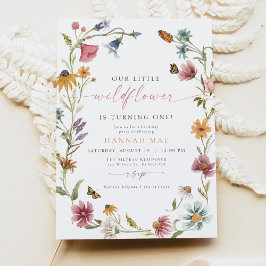 Convite Garota de Flor Selvagem de Borboleta CAMILLA Prime