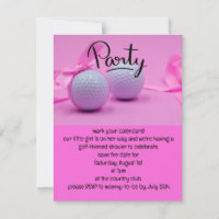 Garota de golfe é Menina no Fundo Rosa