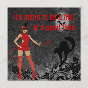 Convite Garota do Diabo das Bruxas