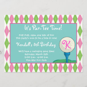 Convite Garota do Tempo Par-Tee