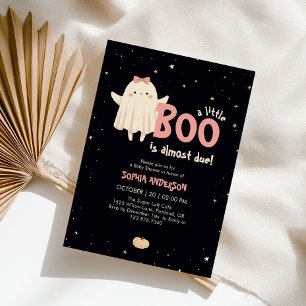 Convite Garota Halloween O Pequeno Boo Está Devendo Chá de