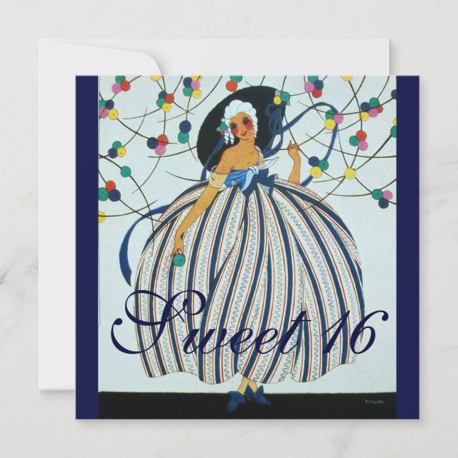 CONVITE GAROTA JOVEM BRANCA DOCE 16 FESTA DE ANIVERSÁRIO (Frente)