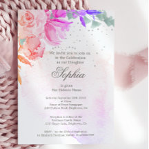 Garota Judia Naming Lavanda Roxa Floral