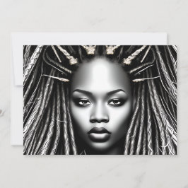 Convite Garota Negra Magia Aniversário Sista Melanin Mulhe