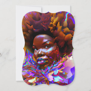 Convite Garota Negra Magia Aniversário Sista Melanin Mulhe
