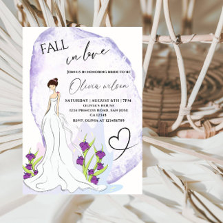 Convite Garota no Chá de panela do Jardim - Floral Elegant