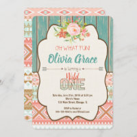 Garota primeiro aniversario convidada, boho tribal