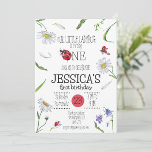 Convite Garota primeiro aniversario Magia de Cólvora de Có