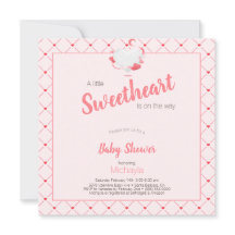 Garota Rosa Chá de fraldas Sweetheart está a camin