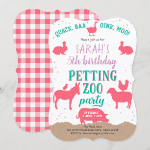 Convite Garota, Rosa, Zoológico de Pestilação, Animais 