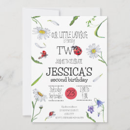 Convite Garota segundo aniversário Magia de Cólvora de Cól