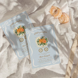 Convite Garoto Pequeno Chá de fraldas de Abóbora Convide A