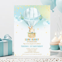 Garoto primeiro aniversario de Balão de Ar Quente