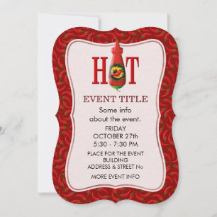 Convite Garrafa de molho quente