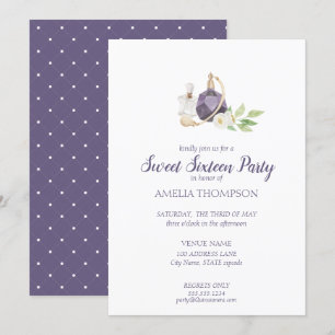 Convite Garrafa De Perfume De Água Doce Dezesseis Anivers