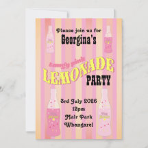 Garrafa de Refrigerante Vintage Pink Lemonade Ombr