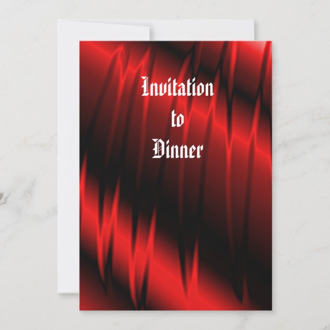 Convite Garras vermelhas (Frente)