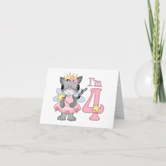 Convite Gatinho 4. Aniversário (Frente)