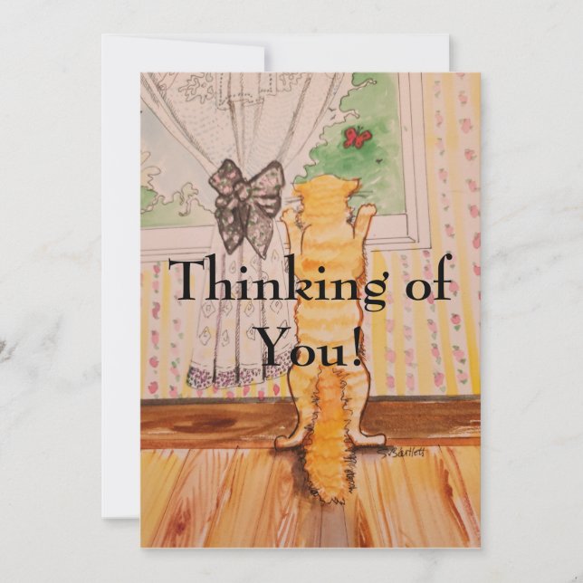 Convite gatinho da placa de posto (Frente)