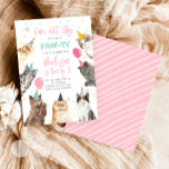 Convite Gato Aniversário Convidado Festa de Gatinhos Menin<br><div class="desc">Gato / Kitten Aniversário temático convite para a sua celebração perfeita.</div>