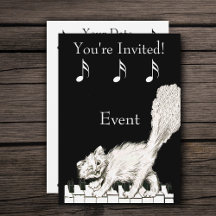 Gato Branco em Chaves Piano