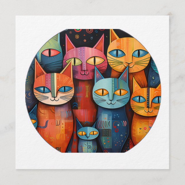 Convite Gato Caprichoso (Frente)