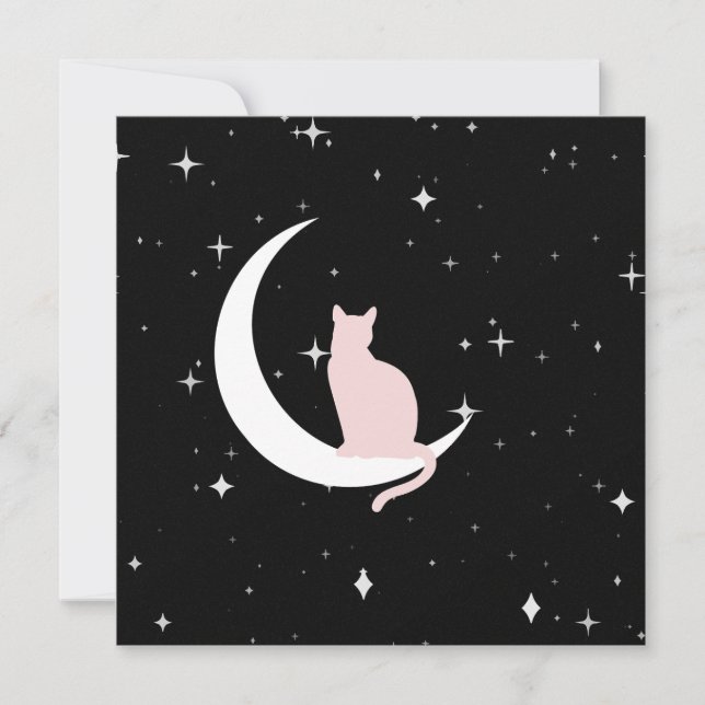 Convite Gato da meia-noite no Vazio da Lua (Frente)