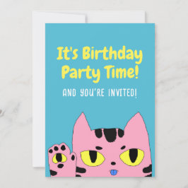 Convite Gato de bolso de alienígena