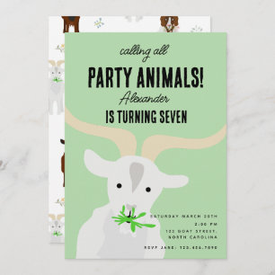 Convite Gato-de-Fazenda-Boca-branca Tema de Aniversário