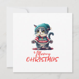 Convite Gato de Natal