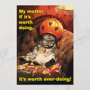 Convite Gato Debaixo do Balde de Doces