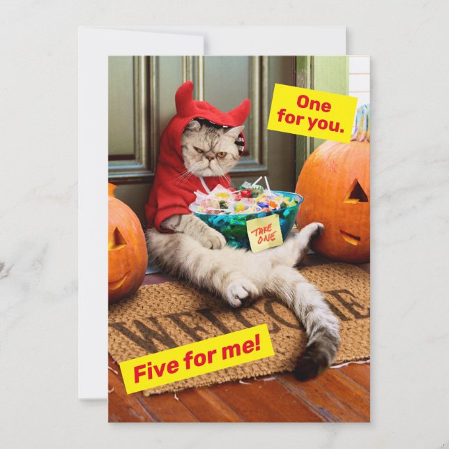 Convite Gato do Diabo Cranky (Frente)