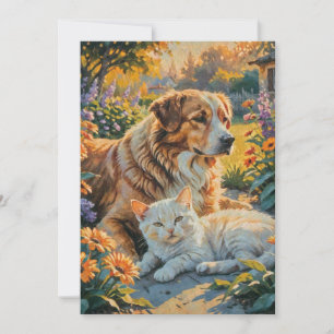 Convite Gato e Cão