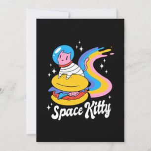 Convite Gato Espacial Astronauta