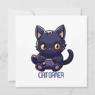 Convite Gato Gamer