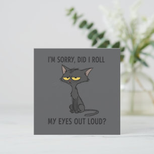 Convite Gato Gatinho Será Que Eu Rolei Meus Olhos Em Voz A