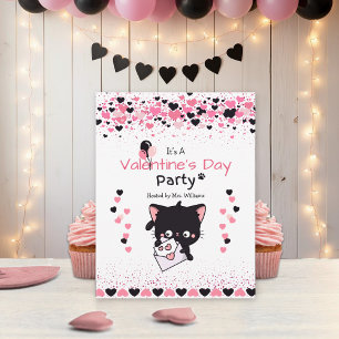 Convite Gato Kawaii Fofo Dia dos Namorados Personalizado C