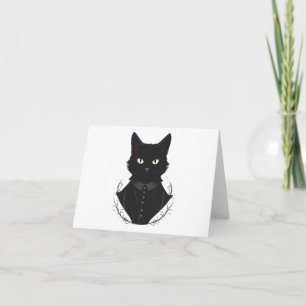 Convite Gato Negro Encantado de Salem