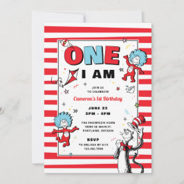 Convite Gato no Chapéu | Um Eu Sou Aniversário