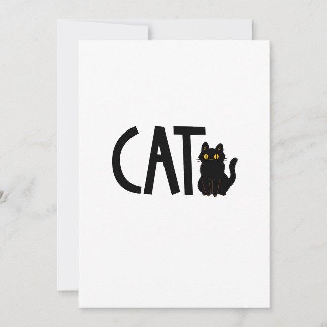 Convite Gato Preto (Frente)